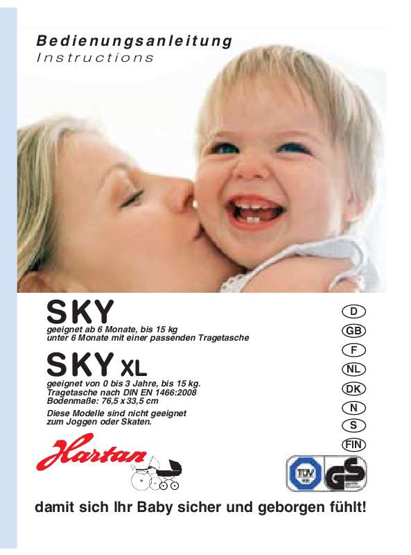Guide utilisation HARTAN SKY XL  de la marque HARTAN