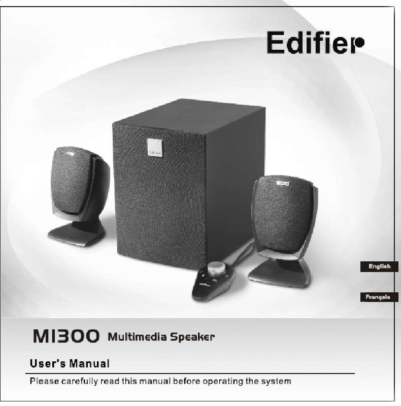 Guide utilisation  EDIFIER M1300  de la marque EDIFIER