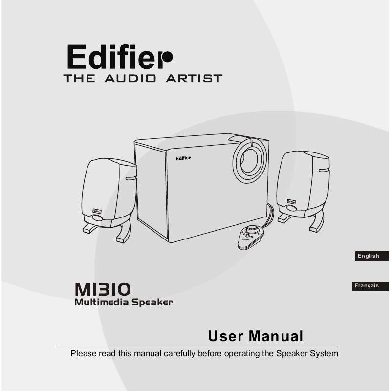 Guide utilisation  EDIFIER M1310  de la marque EDIFIER