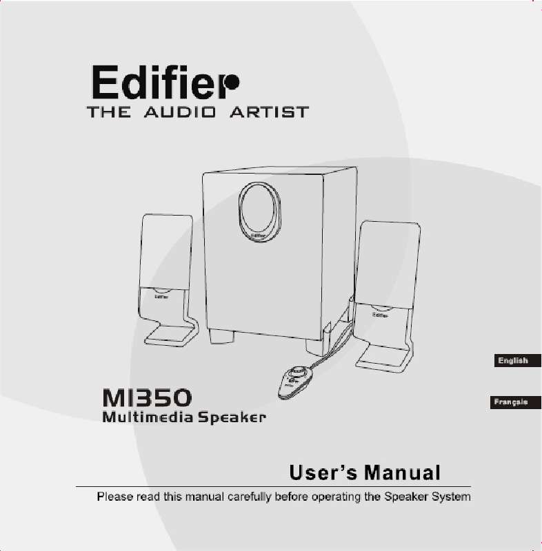 Guide utilisation  EDIFIER M1350  de la marque EDIFIER