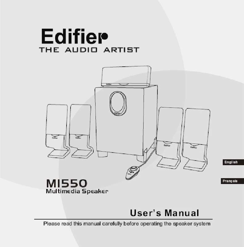 Guide utilisation  EDIFIER M1550  de la marque EDIFIER