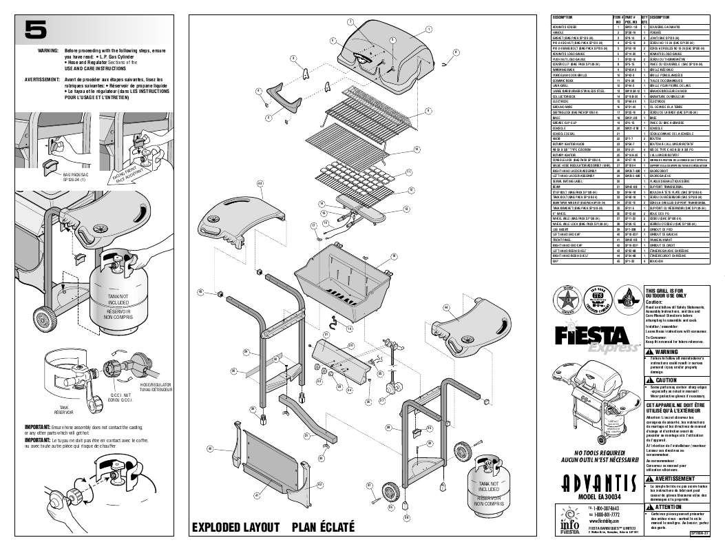 Guide utilisation  FIESTA EA30034 ADVANTIS  de la marque FIESTA