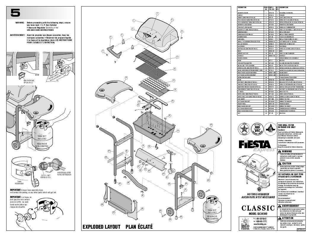 Guide utilisation  FIESTA EA34540 CLASSIC  de la marque FIESTA