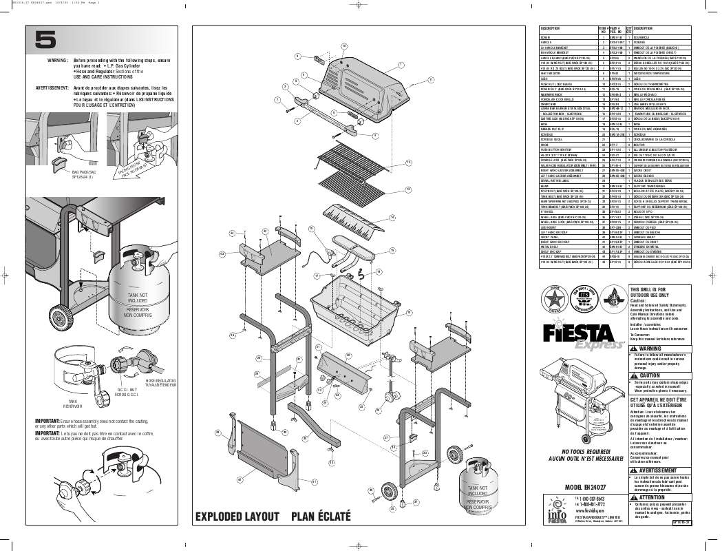 Guide utilisation  FIESTA EH24027  de la marque FIESTA