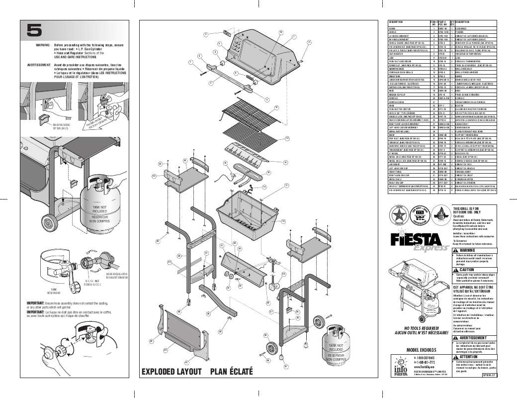 Guide utilisation  FIESTA EH30035  de la marque FIESTA