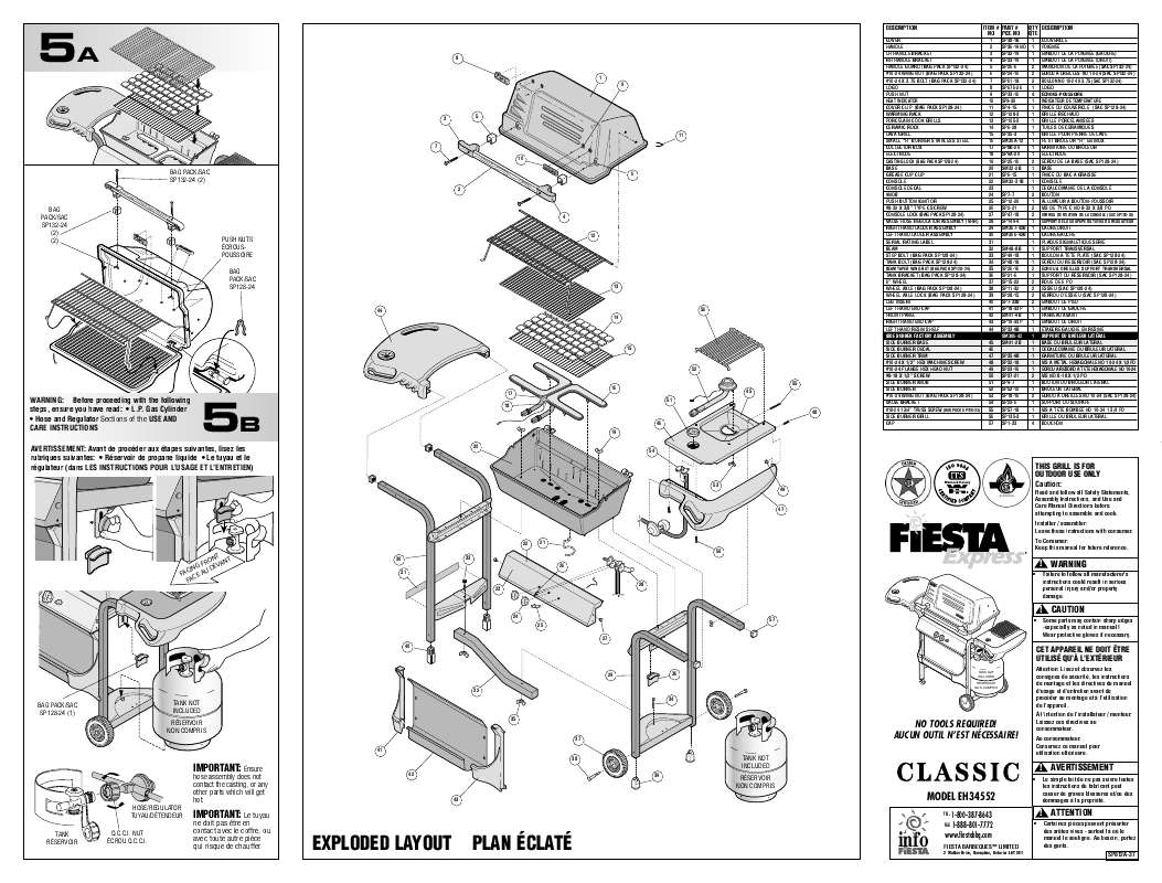 Guide utilisation  FIESTA EH34552 CLASSIC  de la marque FIESTA