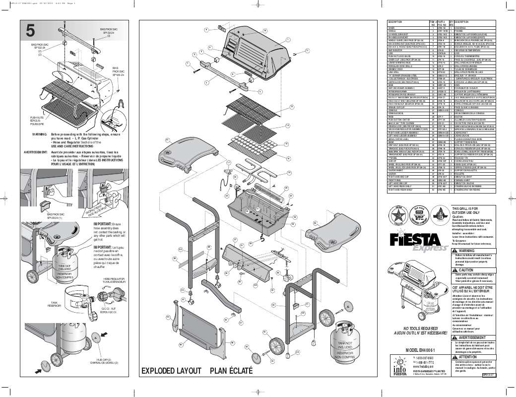 Guide utilisation  FIESTA EH40061  de la marque FIESTA