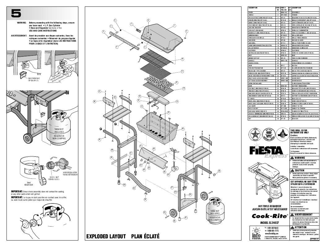Guide utilisation  FIESTA EL24027 COOK-RITE  de la marque FIESTA