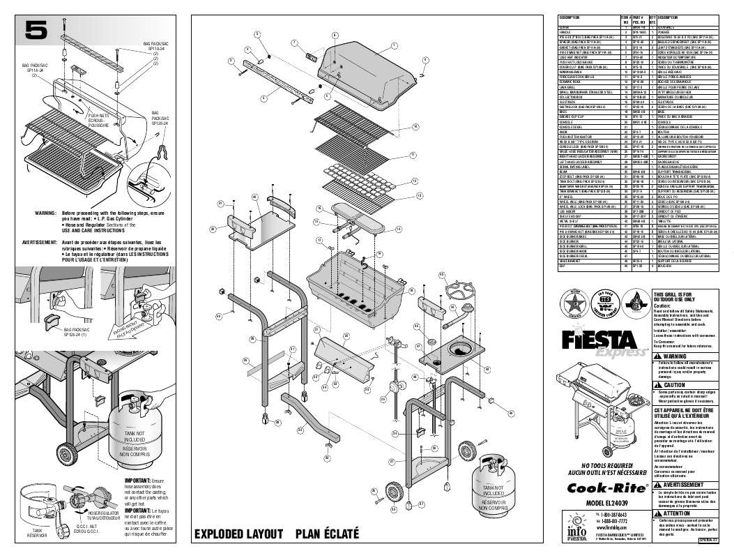 Guide utilisation  FIESTA EL24039 COOK-RITE  de la marque FIESTA