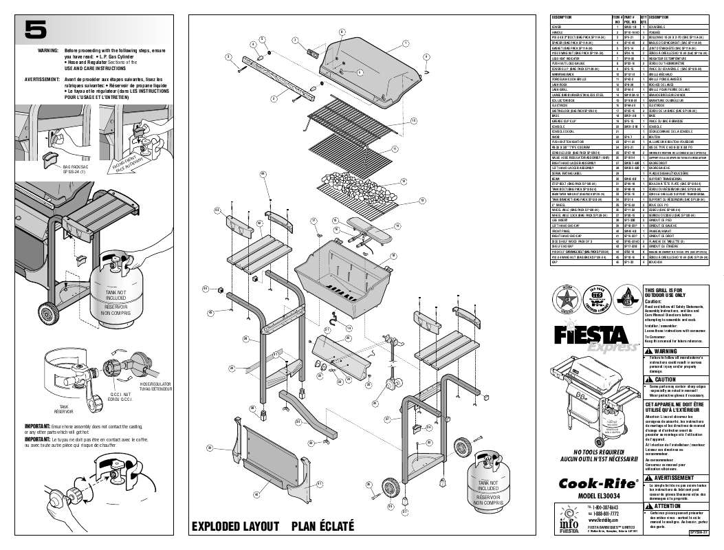 Guide utilisation  FIESTA EL30034 COOK-RITE  de la marque FIESTA