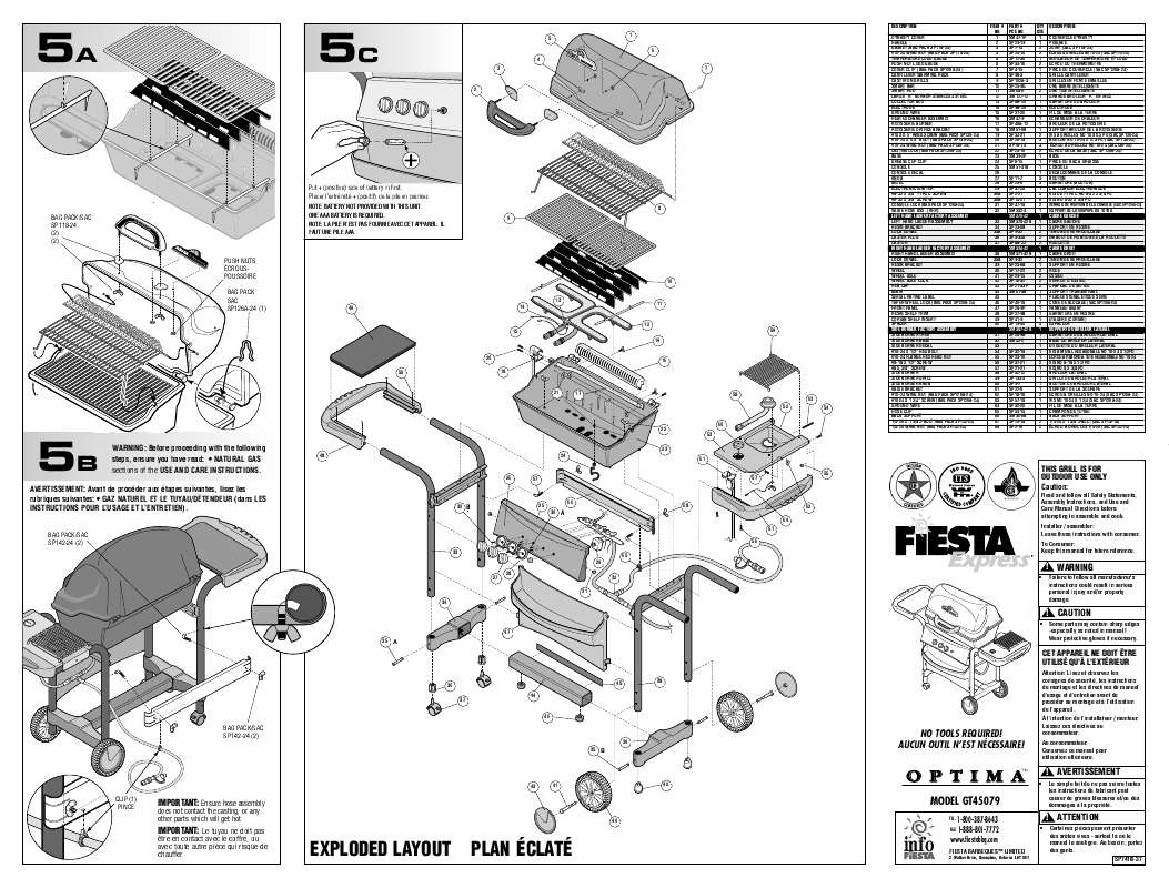 Guide utilisation  FIESTA GT45079  de la marque FIESTA