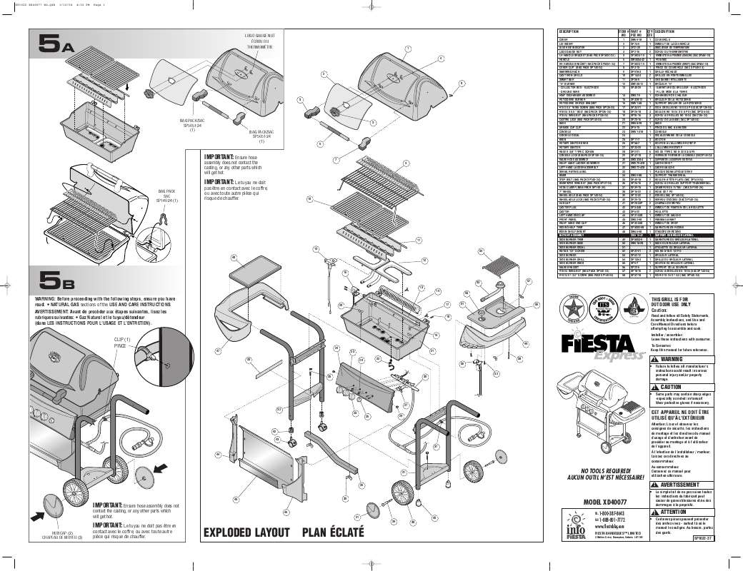 Guide utilisation  FIESTA XD40077  de la marque FIESTA