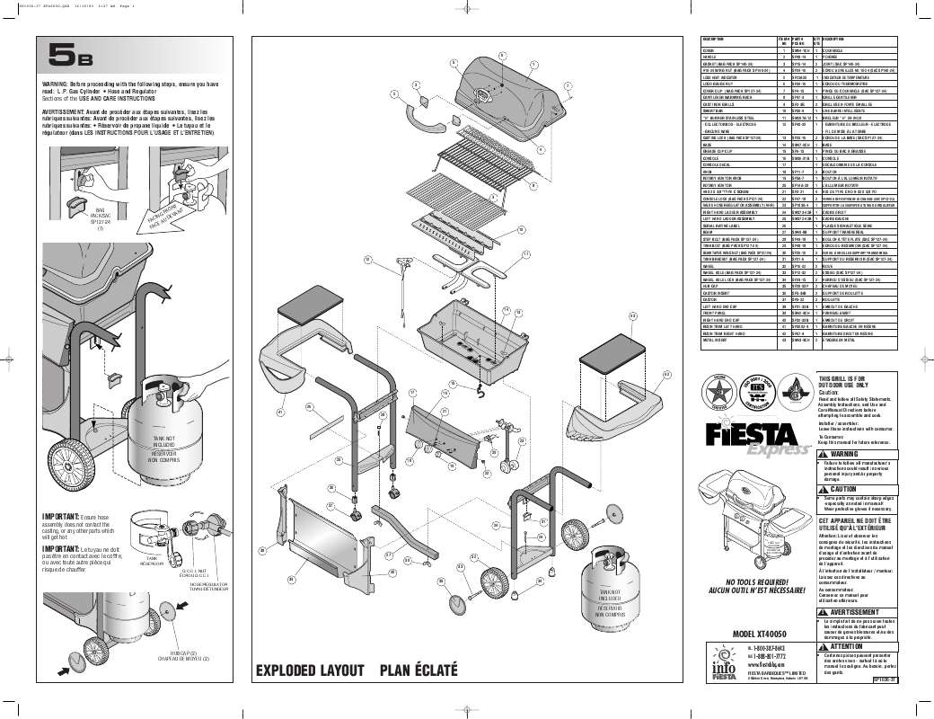 Guide utilisation  FIESTA XT40050  de la marque FIESTA