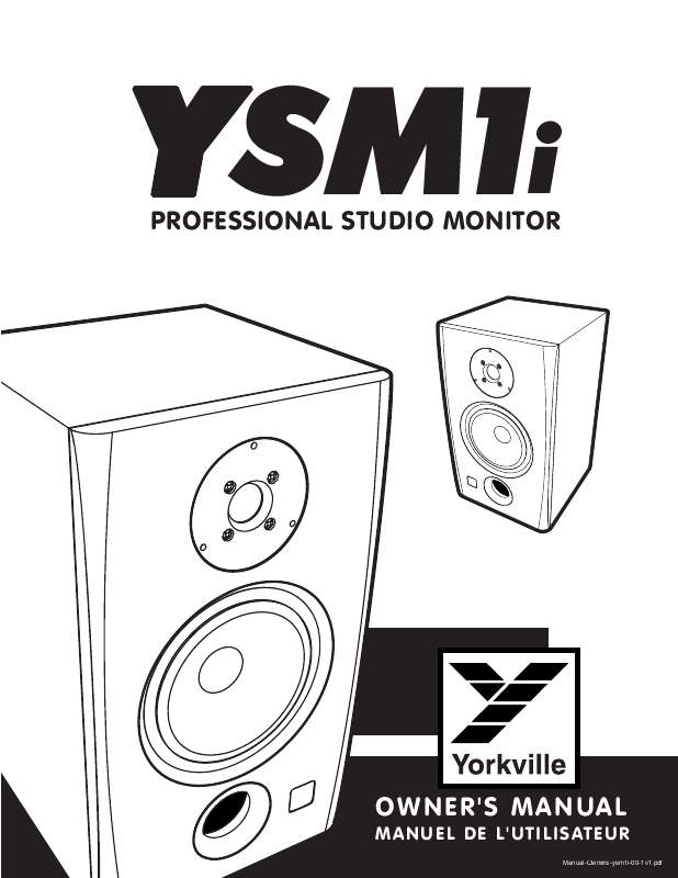 Guide utilisation  YORKVILLE YSM1I  de la marque YORKVILLE