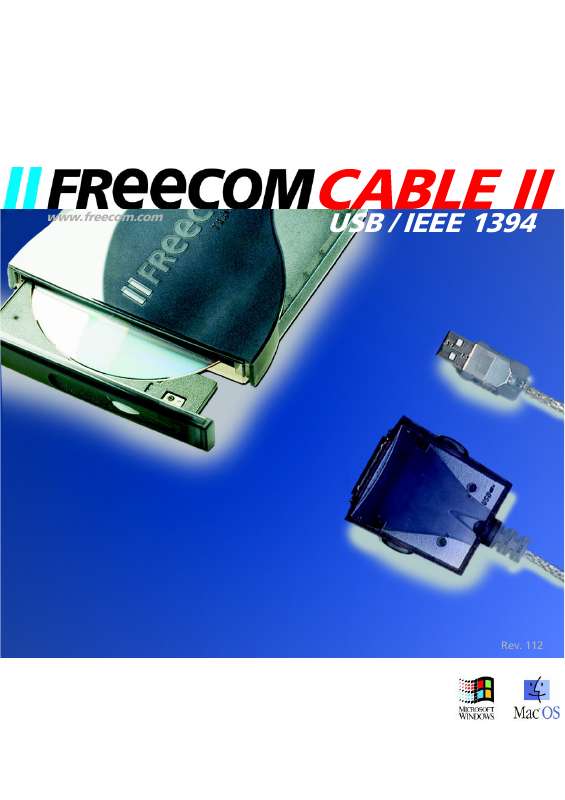 Guide utilisation  FREECOM CABLE II USB & FIREWIRE  de la marque FREECOM