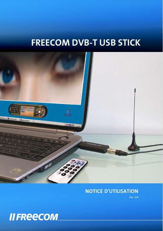 Guide utilisation  FREECOM DVBT-STICK USB  de la marque FREECOM