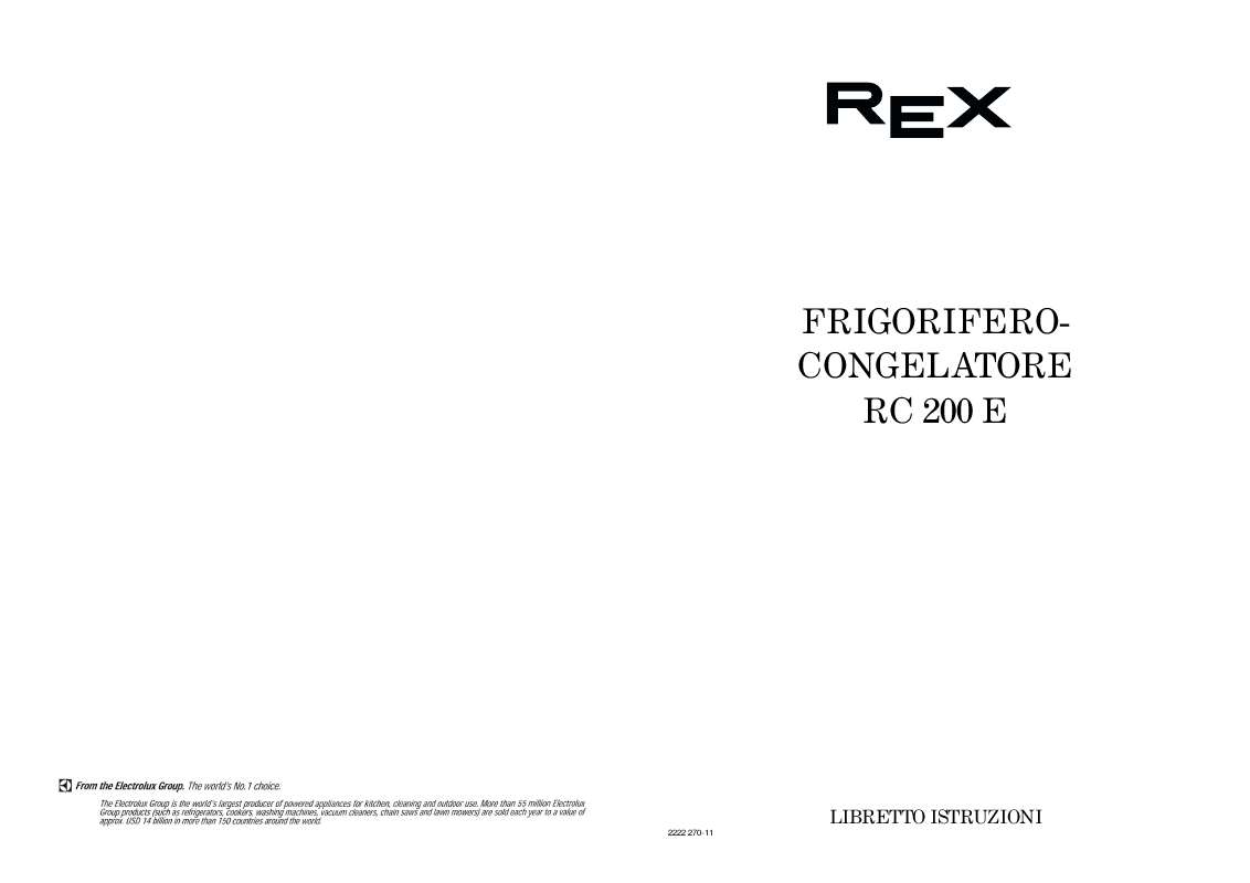Guide utilisation  REX RC200E  de la marque REX