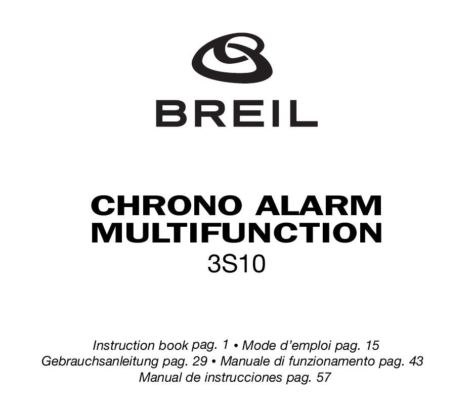 Guide utilisation  BREIL 3S10  de la marque BREIL