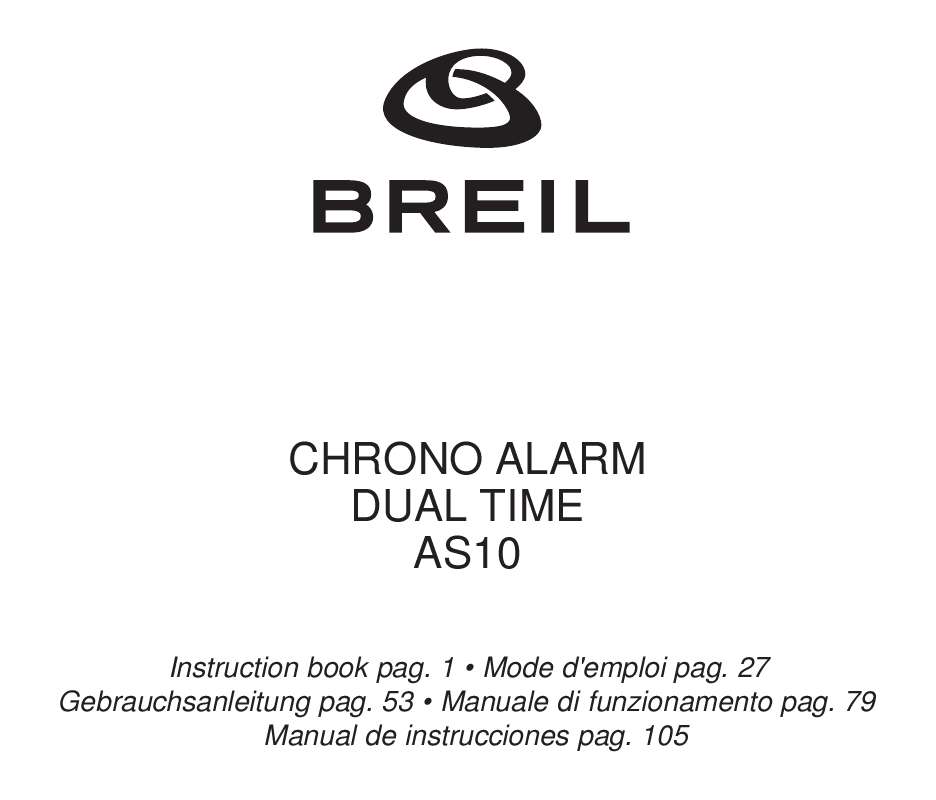 Guide utilisation  BREIL AS10  de la marque BREIL