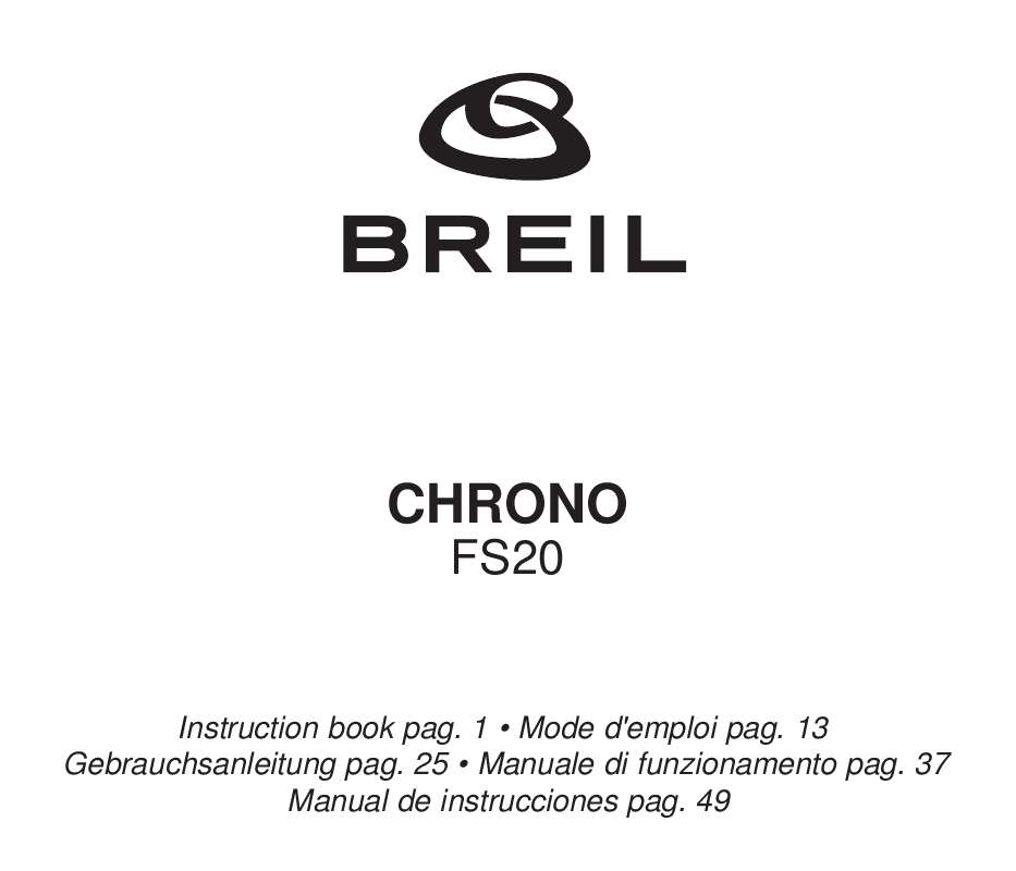 Guide utilisation  BREIL FS20  de la marque BREIL