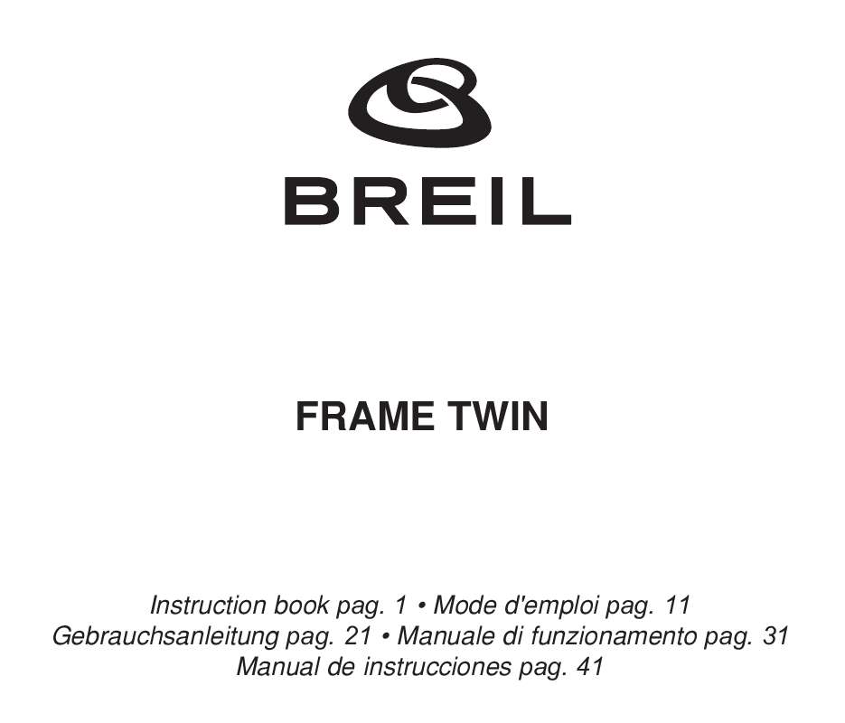 Guide utilisation  BREIL FS41  de la marque BREIL