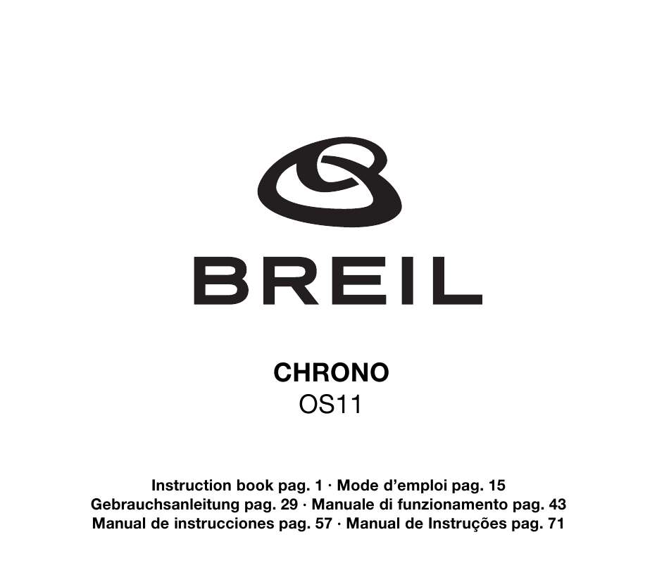 Guide utilisation  BREIL OS11  de la marque BREIL