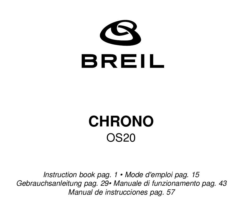 Guide utilisation  BREIL OS20  de la marque BREIL