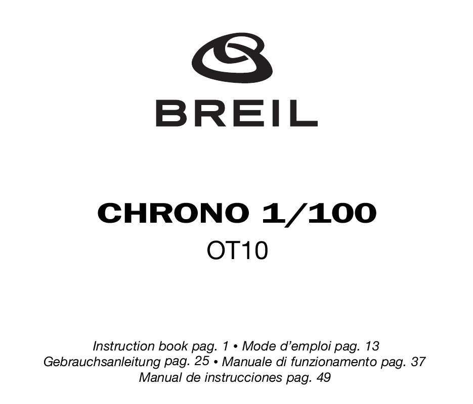 Guide utilisation  BREIL OT10  de la marque BREIL