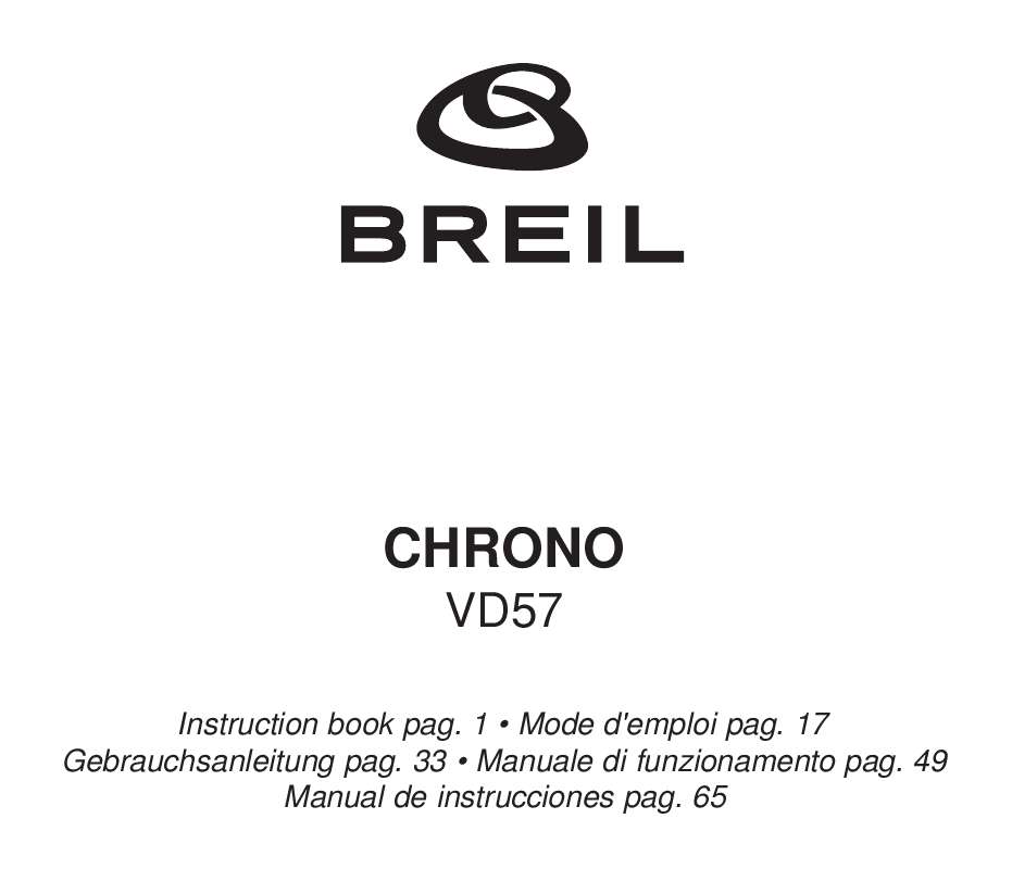 Guide utilisation  BREIL VD57  de la marque BREIL