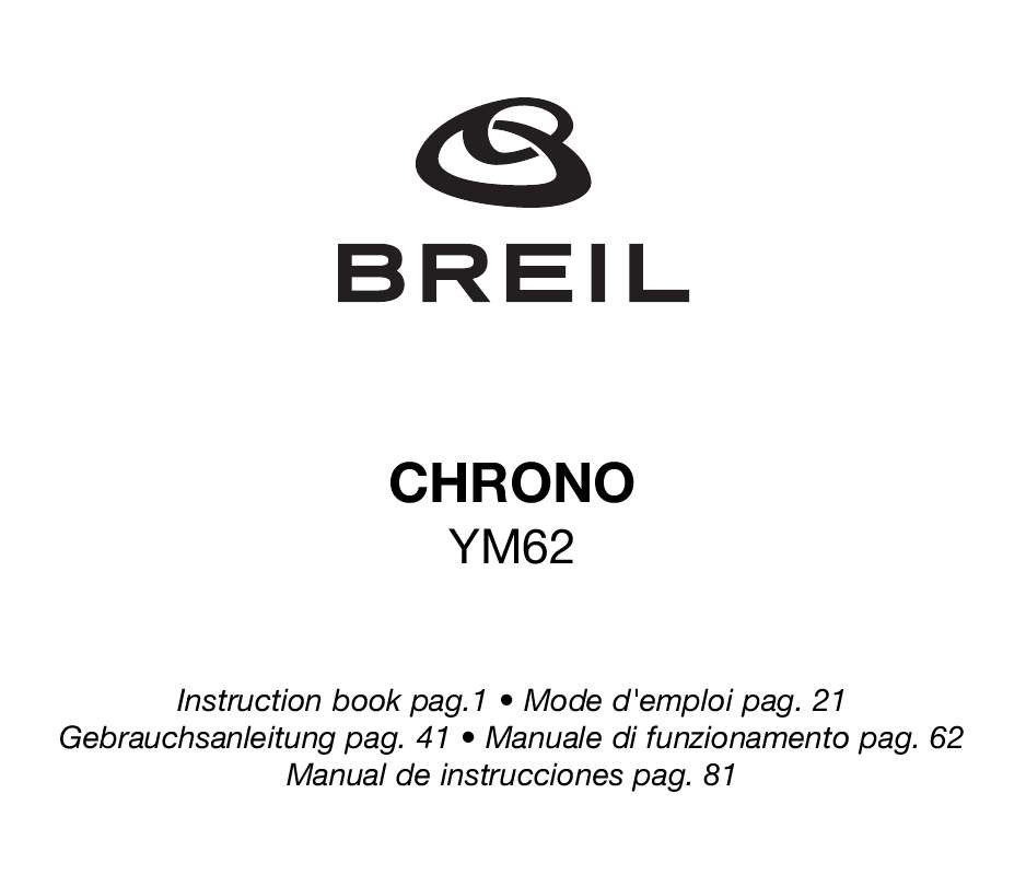 Guide utilisation  BREIL YM62  de la marque BREIL