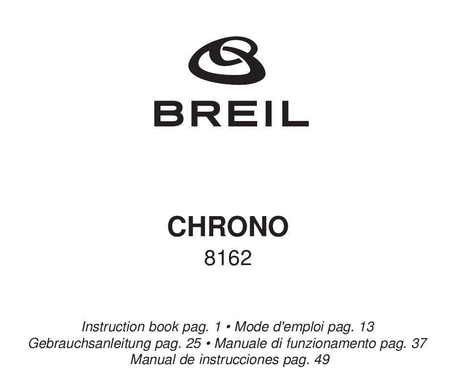 Guide utilisation  BREIL 8162  de la marque BREIL