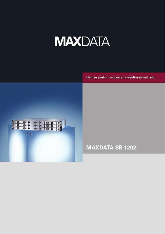 Guide utilisation MAXDATA PG MAXDATA SR 1202  de la marque MAXDATA