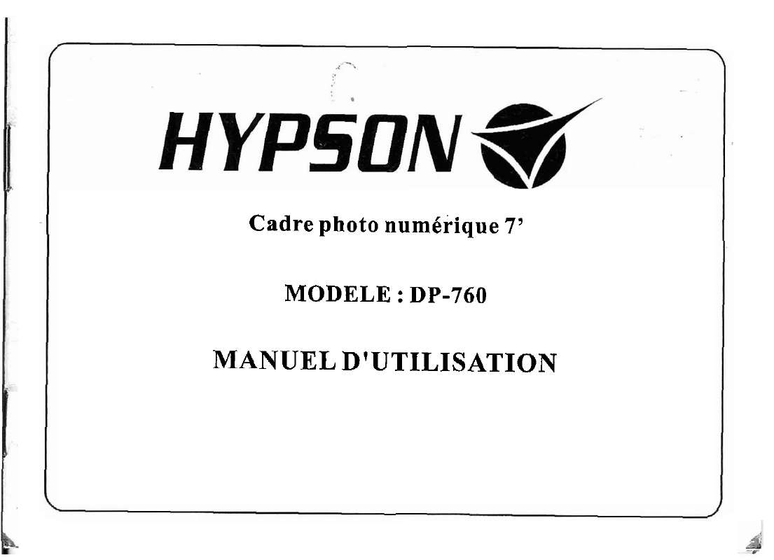 Guide utilisation  HYPSON DP-760  de la marque HYPSON