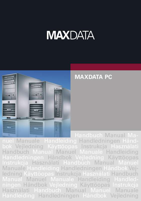 Guide utilisation MAXDATA PC ATX  de la marque MAXDATA