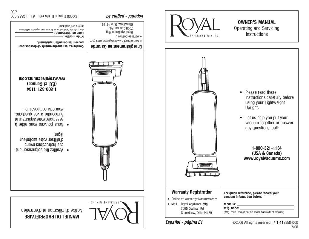 Guide utilisation  ROYAL MRY6400  de la marque ROYAL