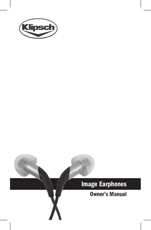 Guide utilisation KLIPSCH IMAGE HEARPHONE  de la marque KLIPSCH