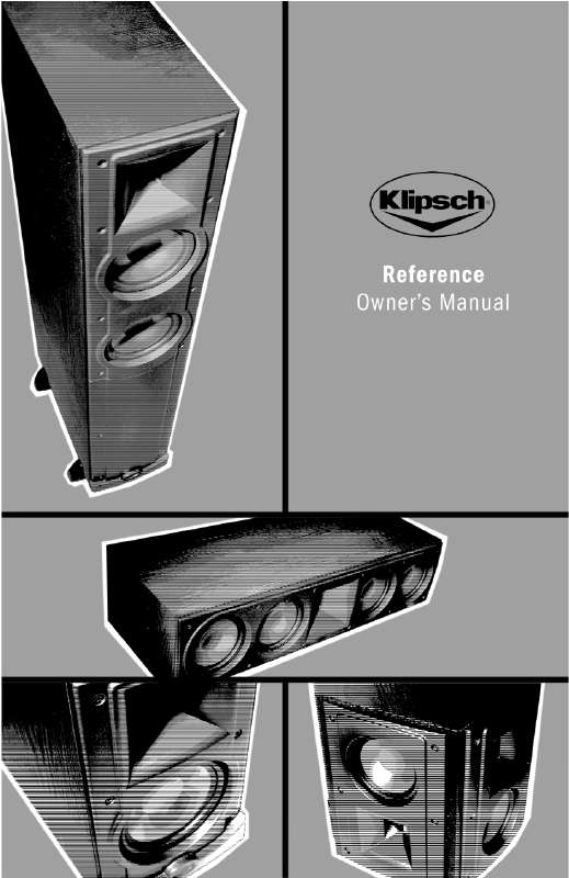 Guide utilisation KLIPSCH REF IV  de la marque KLIPSCH