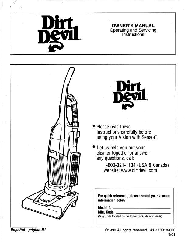 Guide utilisation  DIRTDEVIL M089890  de la marque DIRTDEVIL