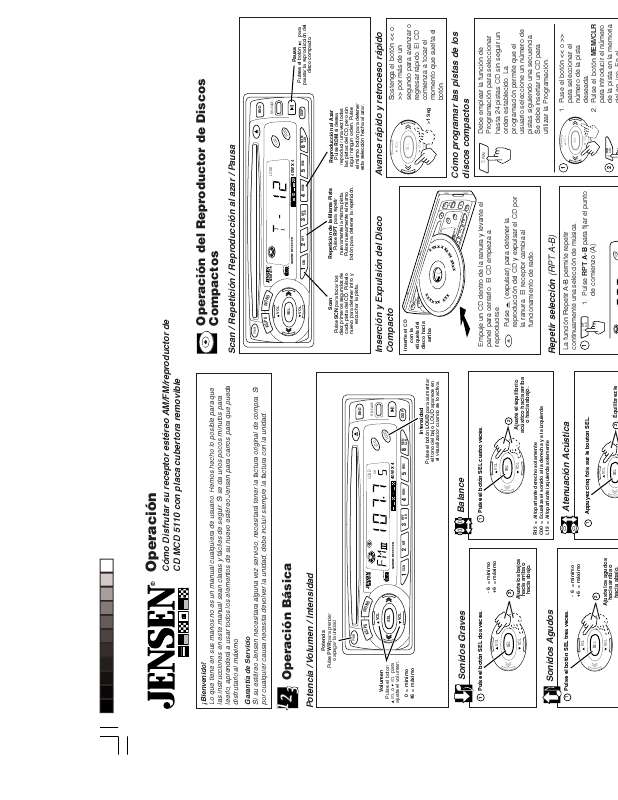 Guide utilisation JENSEN VOYAGER MCD5110  de la marque JENSEN