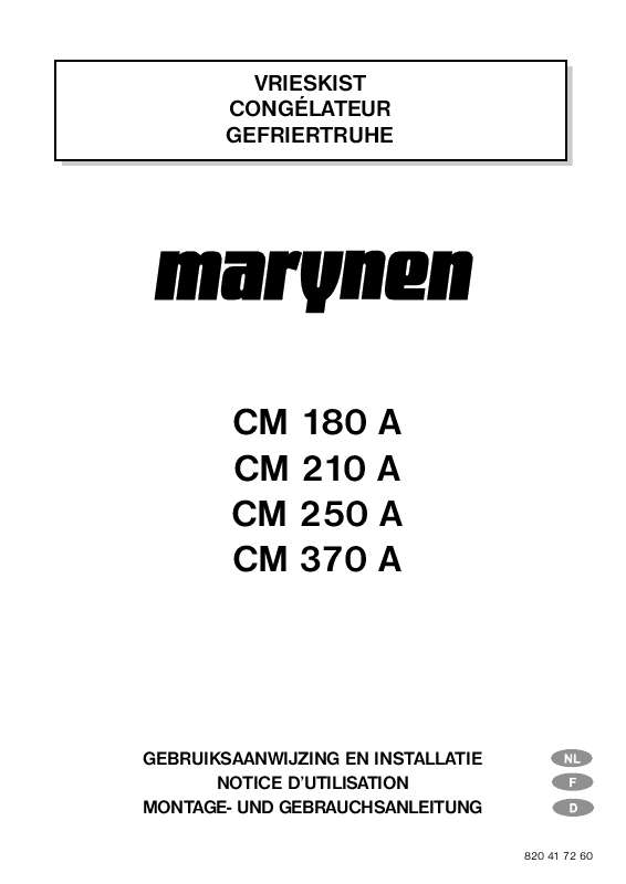 Guide utilisation  MARYNEN CM180A  de la marque MARYNEN