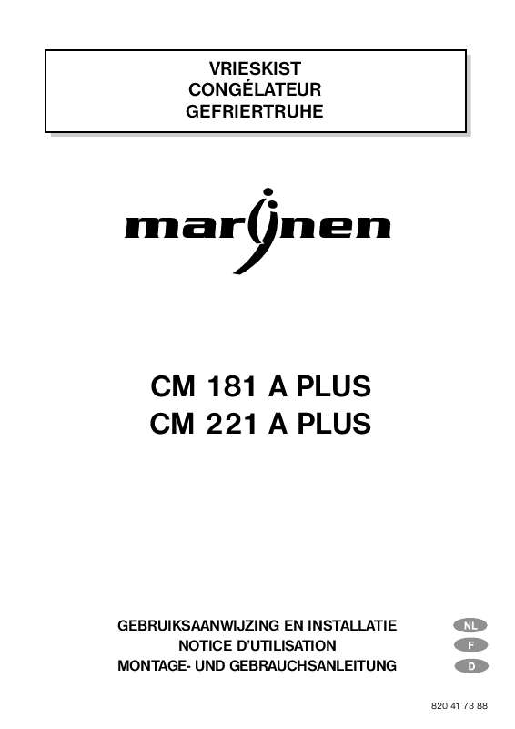 Guide utilisation  MARYNEN CM181A PLUS  de la marque MARYNEN