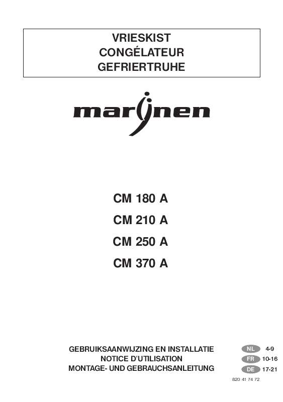 Guide utilisation  MARYNEN CM251A PLUS  de la marque MARYNEN