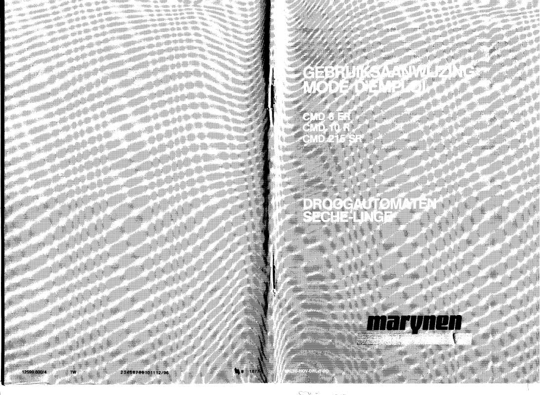 Guide utilisation  MARYNEN CMD10R  de la marque MARYNEN