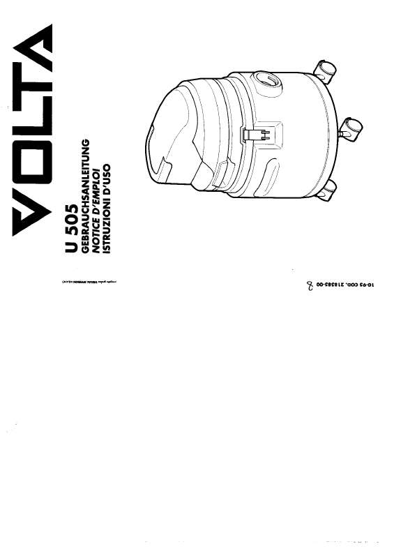 Guide utilisation  VOLTA U505  de la marque VOLTA