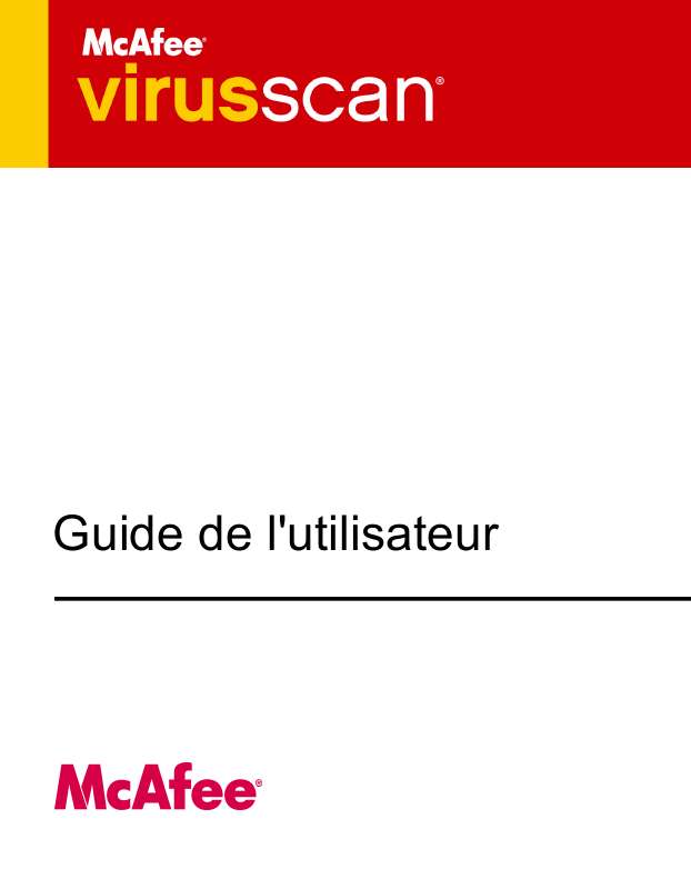 Guide utilisation  MCAFEE VIRUSSCAB 2006  de la marque MCAFEE