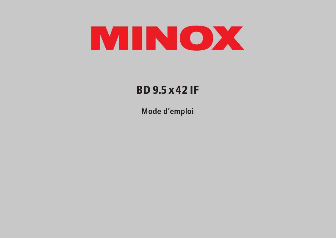 Guide utilisation MINOX BD 9,5X42  de la marque MINOX