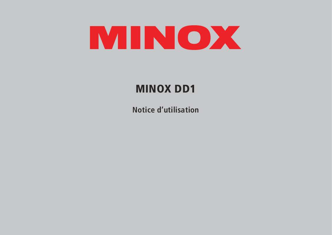 Guide utilisation MINOX DD1  de la marque MINOX