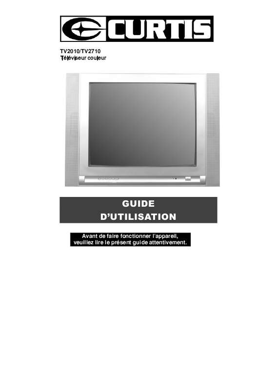 Guide utilisation  CURTIS TV2010  de la marque CURTIS