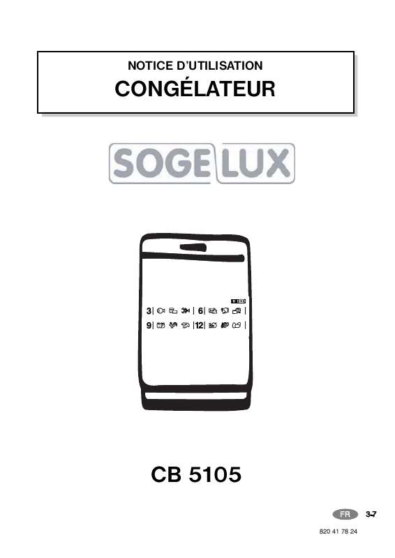 Guide utilisation  SOG CB5105  de la marque SOG