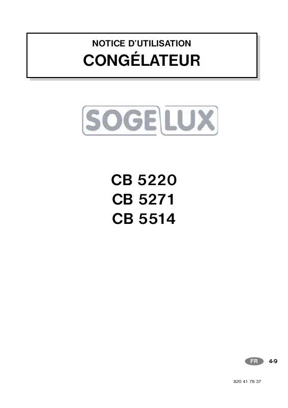 Guide utilisation  SOG CB5514  de la marque SOG